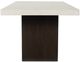 Ashley® Westonfort White Rectangular Dining Table with Espresso Base-4