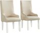 Elements International Stone White Arm Chair-4