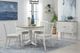 American Woodcrafters Beach Comber 7-Piece Brown/Weathered White Top Dining Table Set-1