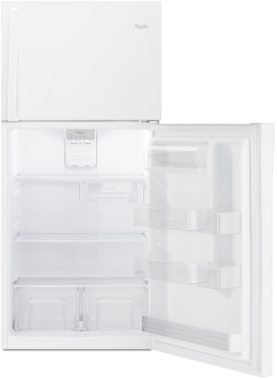 Whirlpool 30 in. 19.2 Cu. Ft. White Top Freezer Refrigerator - Thumbnail 4