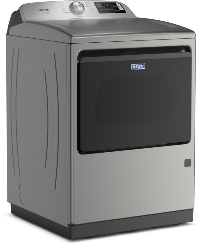 Maytag® 7.4 Cu. Ft. Classic Silver Front Load Gas Dryer with Pet Pro Option-2