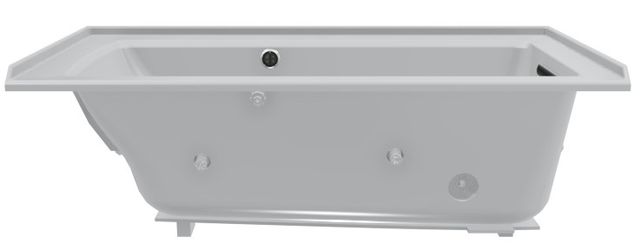 KOHLER® Archer® Biscuit 60" x 30" Alcove Whirlpool Bath with Bask® Heated Surface - Right Drain-1