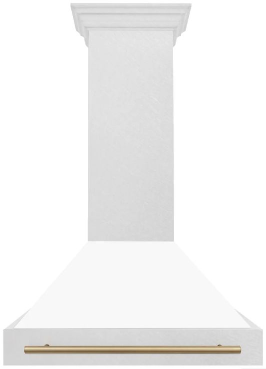 ZLINE Autograph Edition 36" White Matte Wall Mounted Range Hood-2