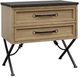 Bernards Tarrington Black/Cashew 2-Drawer Nightstand-0