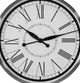Decor-Rest® Furniture LTD Victoria Brushed Nickel Wall Clock-1