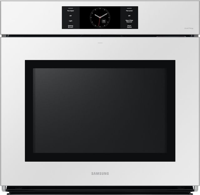 Samsung 7 Series 30" White Single Electric Wall Oven-0