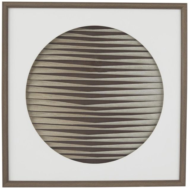 Deco Marche Weaved Shadow Brown Wall Art-0