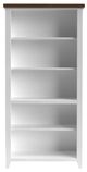 Legends Home Hampton Barnwood/Jasmin White Bookcase-3