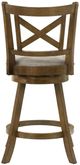 Armen Living Kodi 2-Piece Sepia Brown/Static Gray Counter Stool Set-5