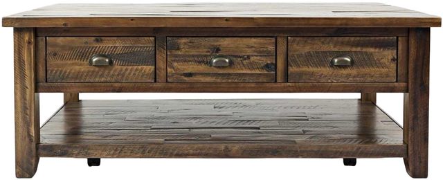 Jofran Inc. Artisan's Craft Dakota Oak Coffee Table-1