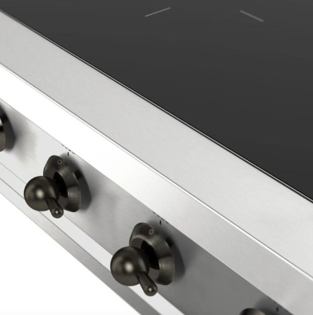 Ilve Nostalgie II 36” Stainless Steel Induction Rangetop with 6 Elements and Burnished Trim-4