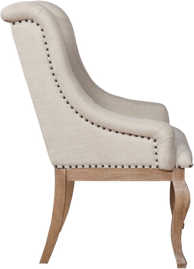 Coaster® Brockway 2-Piece Cream/Barley Brown Arm Chairs-3
