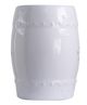 A & B Home White Zella Garden Stool-2