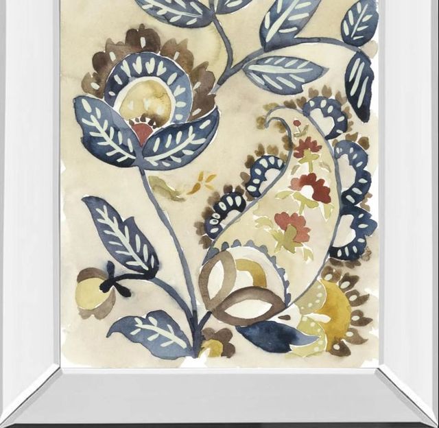 Classy Art Paisley Path IV by Chariklia Zarris Mirror Framed Wall Art-1