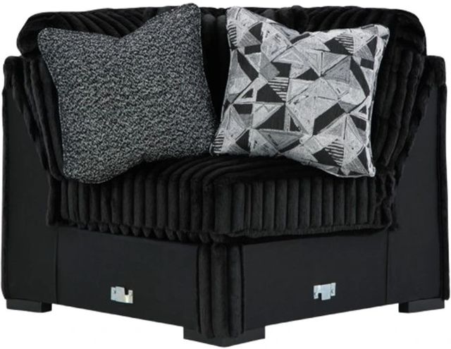 Signature Design by Ashley® Midnight-Madness 4-Piece Onyx U-Shape Chaise Sectional-4