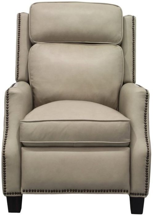 BarcaLounger® Van Buren Shoreham Cream Leather Manual Recliner-2