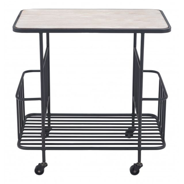 Zuo® Modern Argus Black Bar Cart-2