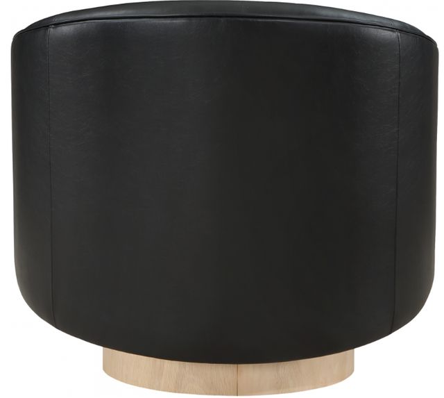 Meridian Furniture Gibson Black Vegan Leather Swivel Chair-3