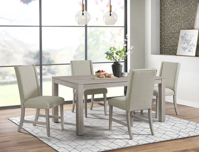 Elements International Eleanor 5-Piece White Dining Set-3