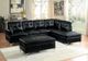 Homelegance® Barrington Black Ottoman-1