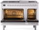 Ilve® Professional Plus II 48" White Pro Style Dual Fuel Range-1