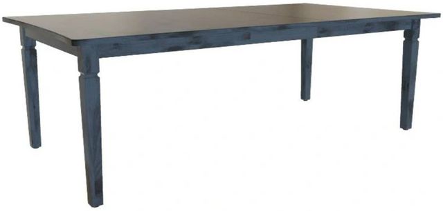 Mavin Customizable 48" x 72" Concave Extendable Dining Table with 18" Leaf-0