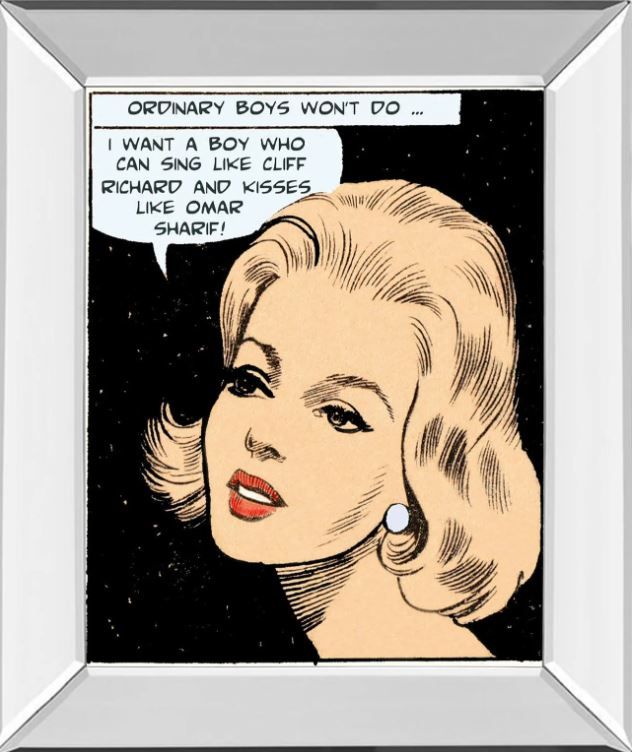 Classy Art Ordinary Boys Won’t Do by Roy Newby Mirror Framed Wall Art-0