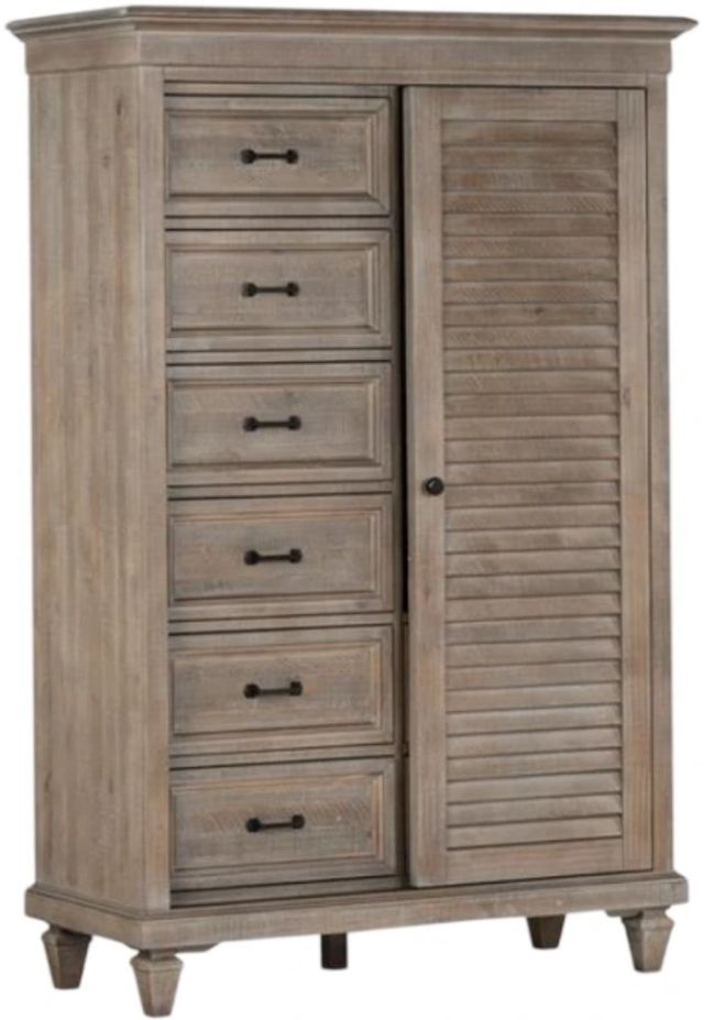 Magnussen Home® Lancaster Dovetail Gray Gentleman's Chest-1