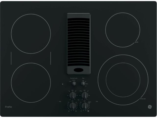 GE Profile™ 30" Black Electric Cooktop-0