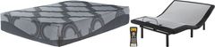 Sierra Sleep® by Ashley® 2-Piece 12" Hybrid and Best Adjustable Base California King Mattress Set