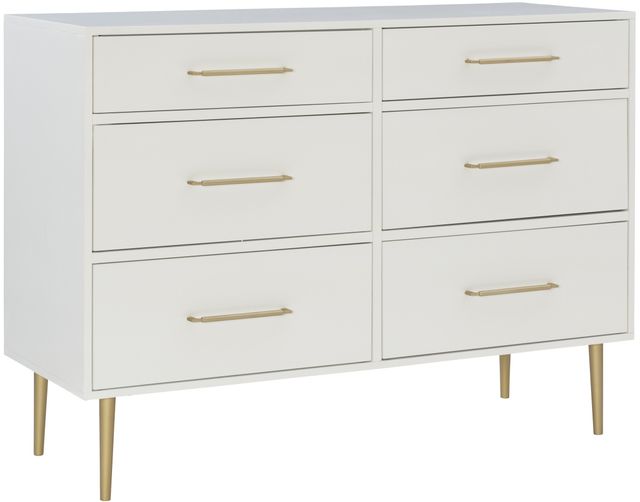 Linon Glam White Dresser-1