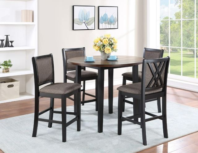 New Classic® Home Furnishings Potomac Black/Gray Counter Stool-1