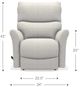 La-Z-Boy® Rowan Dove Manual Rocking Recliner-3