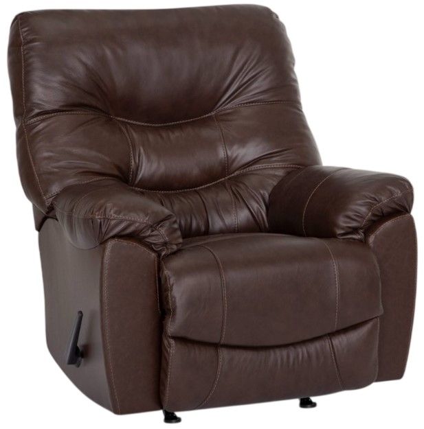 Franklin™ Trilogy Federica Brown Leather Power Rocker Recliner-0