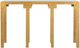 Chelsea House Emery Glass Top Console Table with Antique Gold Leaf Base-1