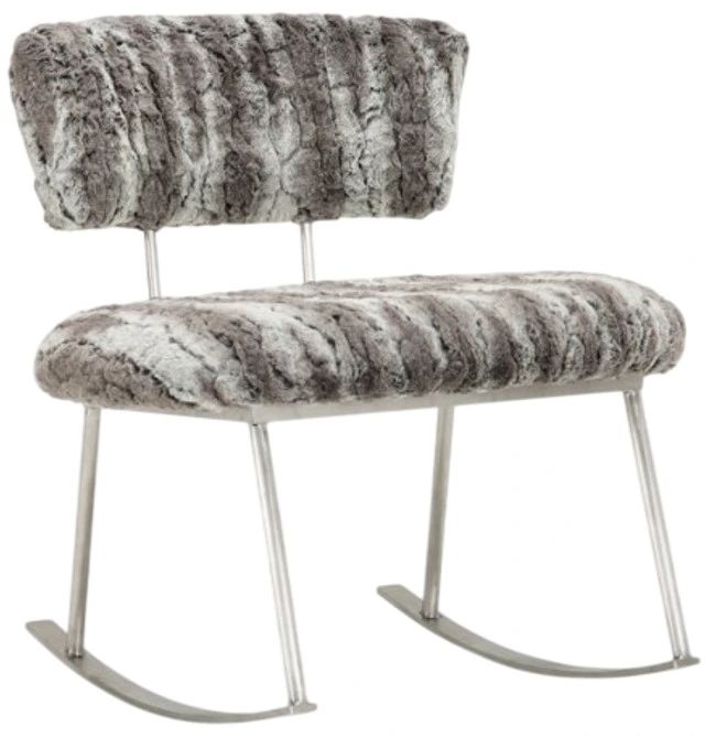Michael Amini® A La Carte Brushed Silver/Moondust Rocker-0