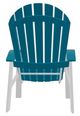 Telescope Casual Newport Aqua/White Polymer Outdoor MGP Adirondack Chair-3