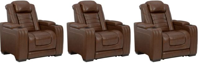 Signature Design by Ashley® Backtrack 3 Piece Chocolate Living Room Seating Set-0