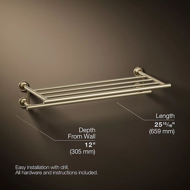 KOHLER® Riff® Vibrant French Gold Hotelier-2