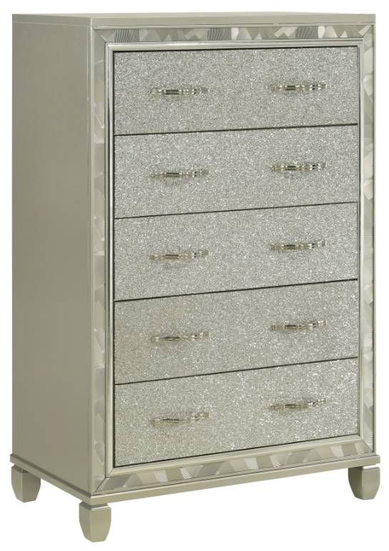 New Classic® Home Furnishings Radiance Silver Chest-0