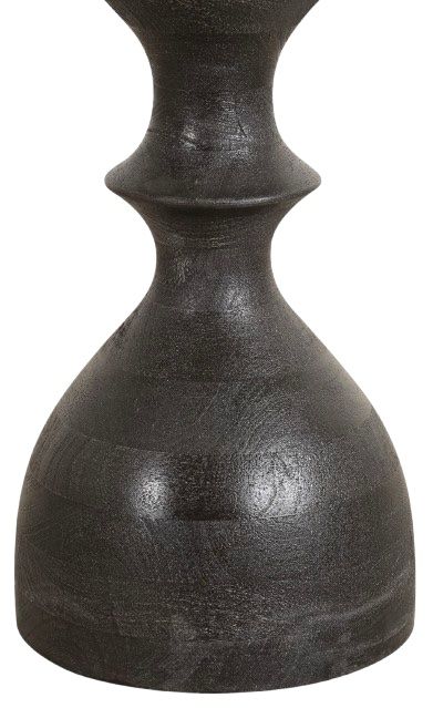 Home Trends & Design Jaipur Martini Black/Vintage Java Side Table-2