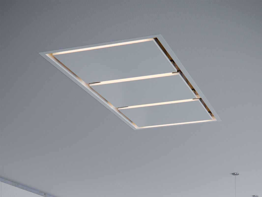 Zephyr Lux 63.5" White Island Ventilation