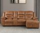 Furniture of America® Septimus 4-Piece Saddle Brown Right-Arm Facing Manual Reclining Sectional-3