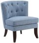 Homelegance® Melrose Blue/Espresso Accent Chair-0