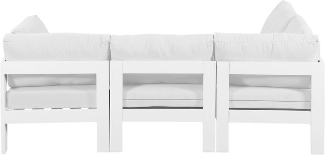 Meridian Furniture Nizuc 4-Piece White Outdoor Patio Modular Sectional Set-1