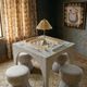 TOV Furniture Tomlin Beige Chenille Mahjong Table-5