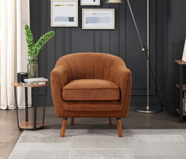 Homelegance® Cutler Brown/Rust Accent Chair-1