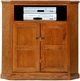 American Heartland Manufacturing Oak 42" Plain Base Tall Corner TV Stand-0