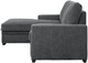 Homelegance® Morelia 2-Piece Dark Gray Left-Arm Facing Pull-out Sleeper Sectional and Chaise-4