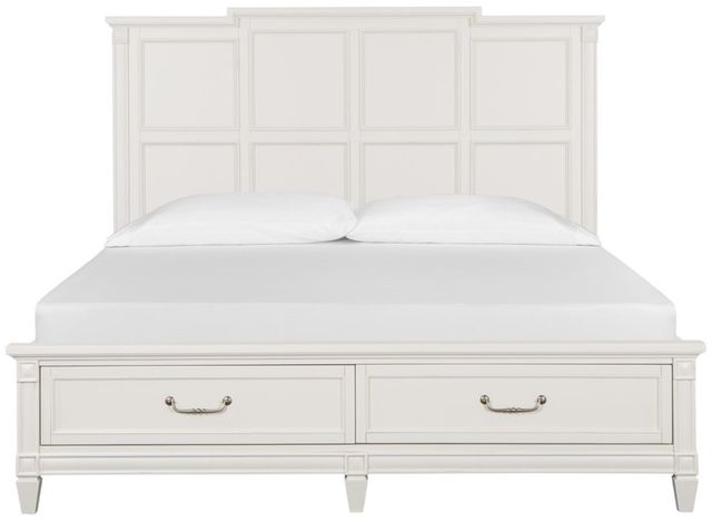 Magnussen Home® Willowbrook Egg Shell White California King Storage Panel Bed-2
